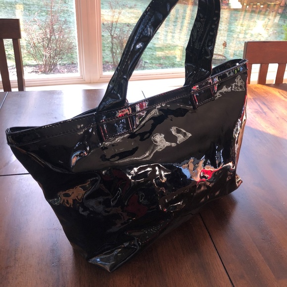 Marc Jacobs Black Patent 100% Cow Leather Tote - Picture 4 of 8